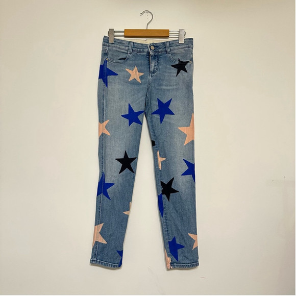 STELLA MCCARTNEY STAR-PRINTED JEANS size 26 - Picture 6 of 16